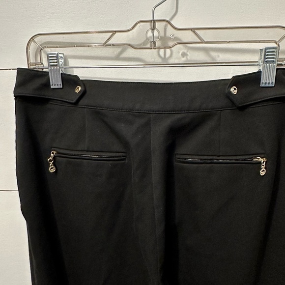 ST John Sport black high rise zip pocket ankle slit designer classiccore pant 10 - Picture 12 of 15